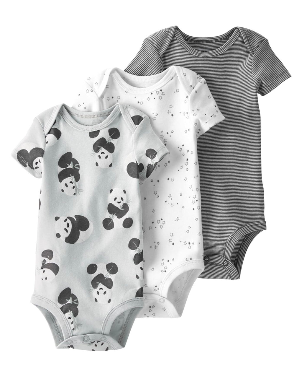 Pack de 3 Bodies de Manga Corta para Bebé Unisex Surtido