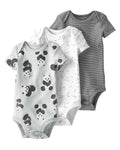 Pack de 3 Bodies de Manga Corta para Bebé Unisex Surtido