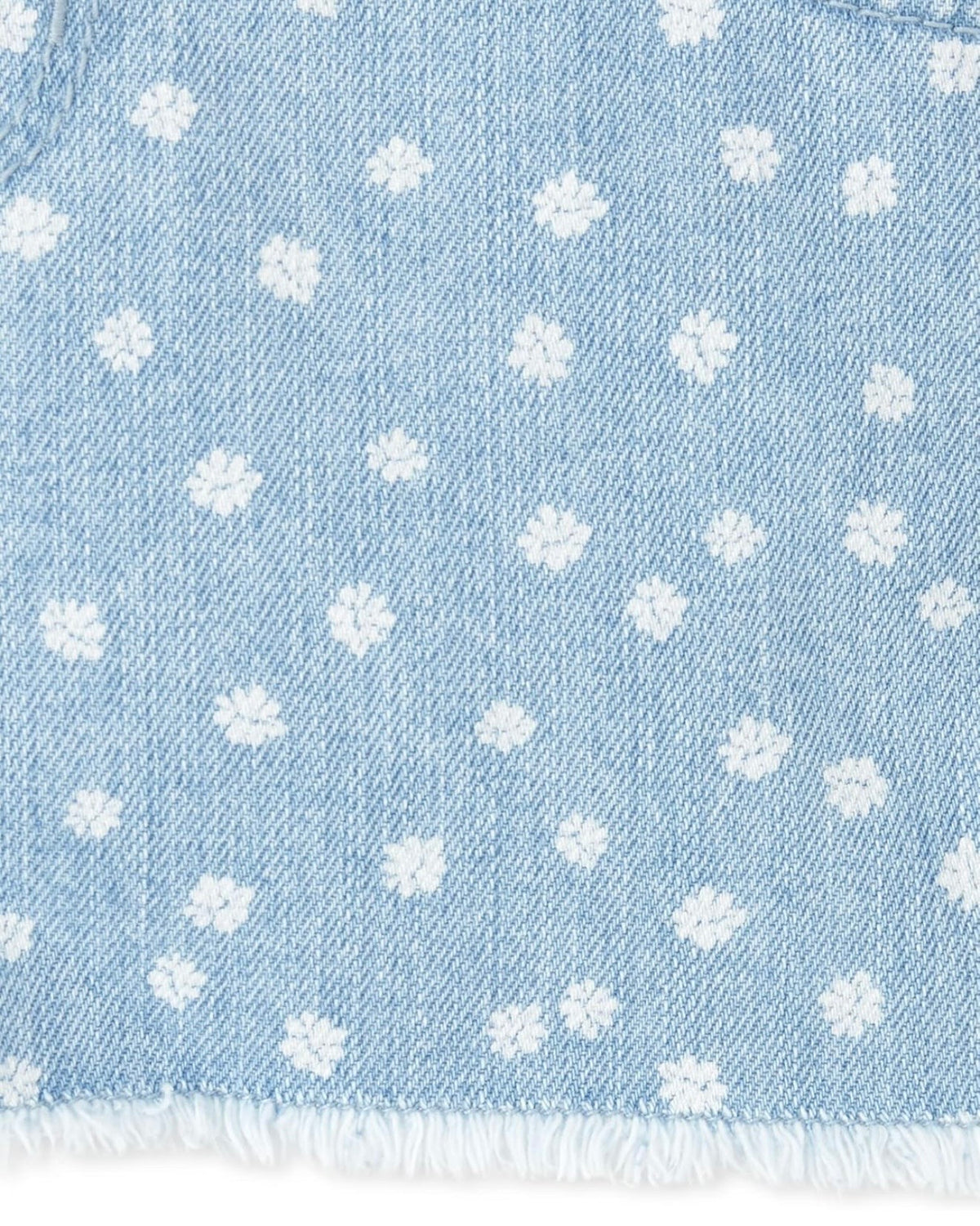 Overall Corto Vaquero Floral - Azul