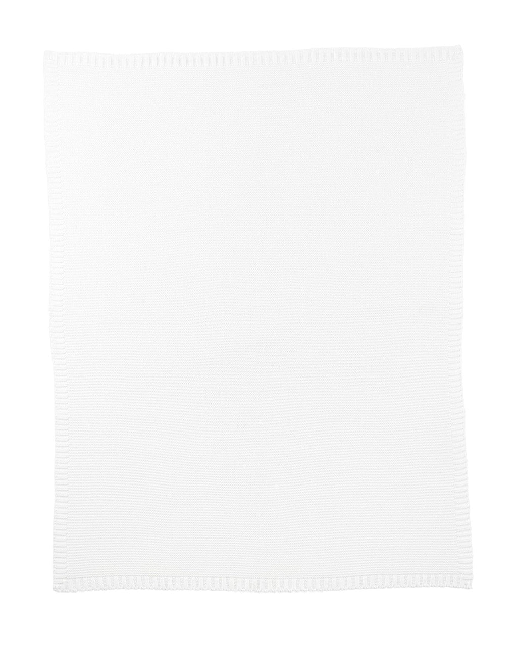 Manta de Punto Suave Blanco Marfil