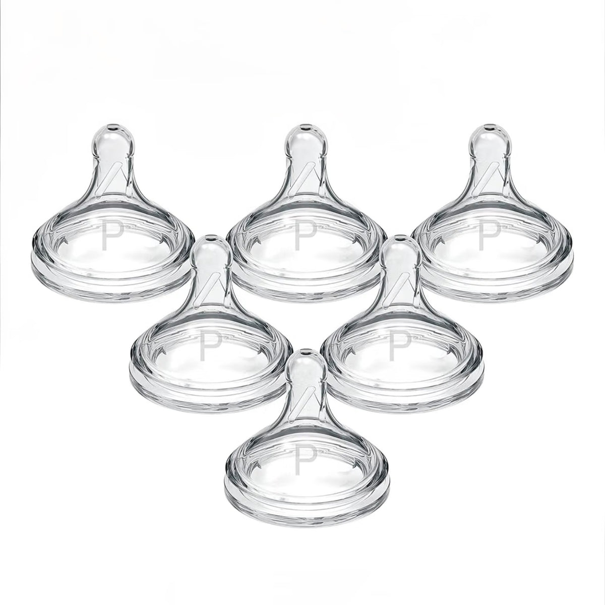 Dr. Brown’s Paquete de 6 Tetinas Natural Flow Cuello Ancho de Flujo Prematuro, 0m+