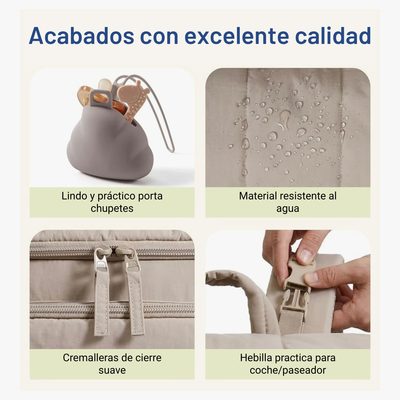 Pañalera + Cambiador