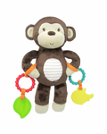 Juguete Mono de Peluche con Anillos Mordedores