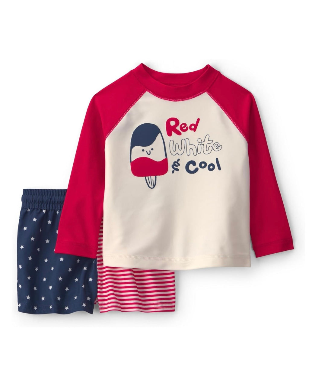 Traje de Baño Azul/Borgoña Bebé Niño