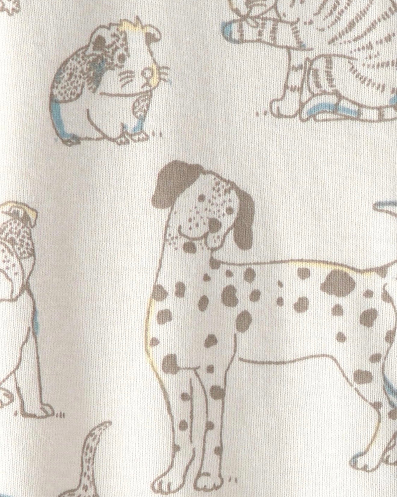 Pijama Suave con Estampado de Mascotas Bebé Unisex