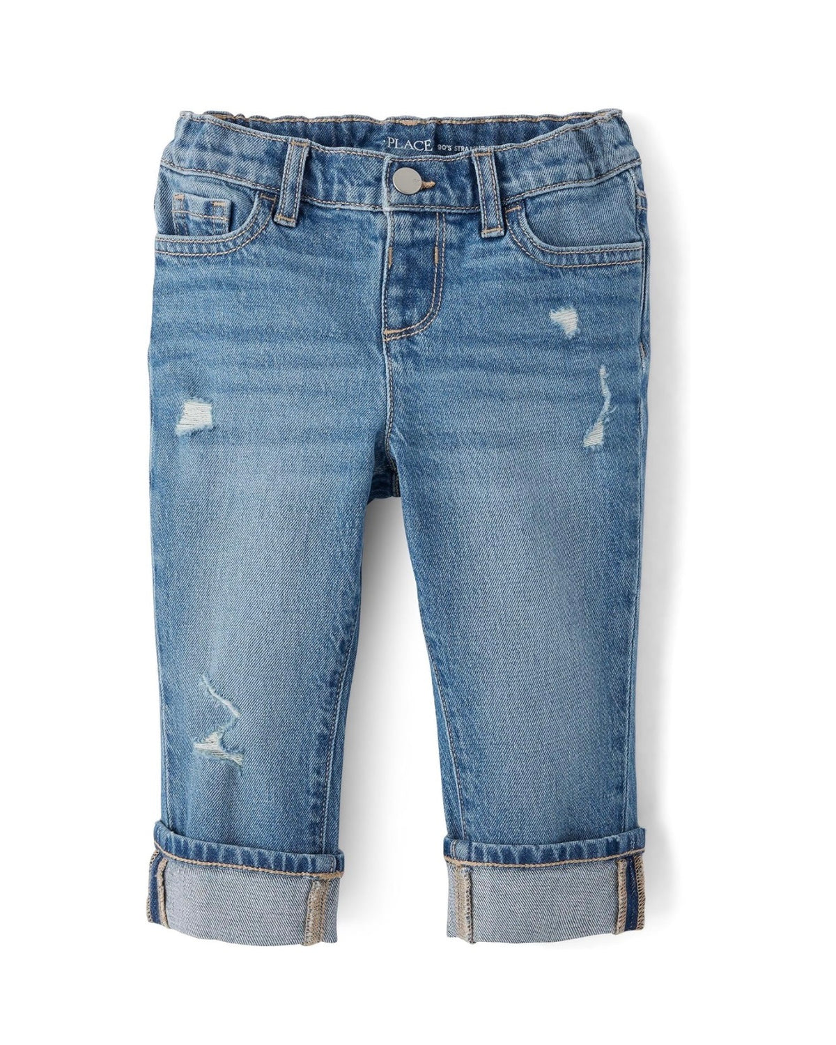 Jeans Vaqueros de Pierna Recta - Azul