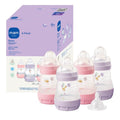 MAM 4 Biberones 5oz Rosa/Púrpura + Tetina Regalo