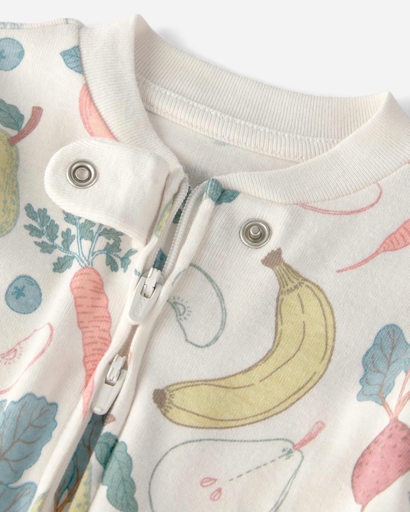 Pijama Suave con Estampado de Fruta Vegetal Bebé Unisex
