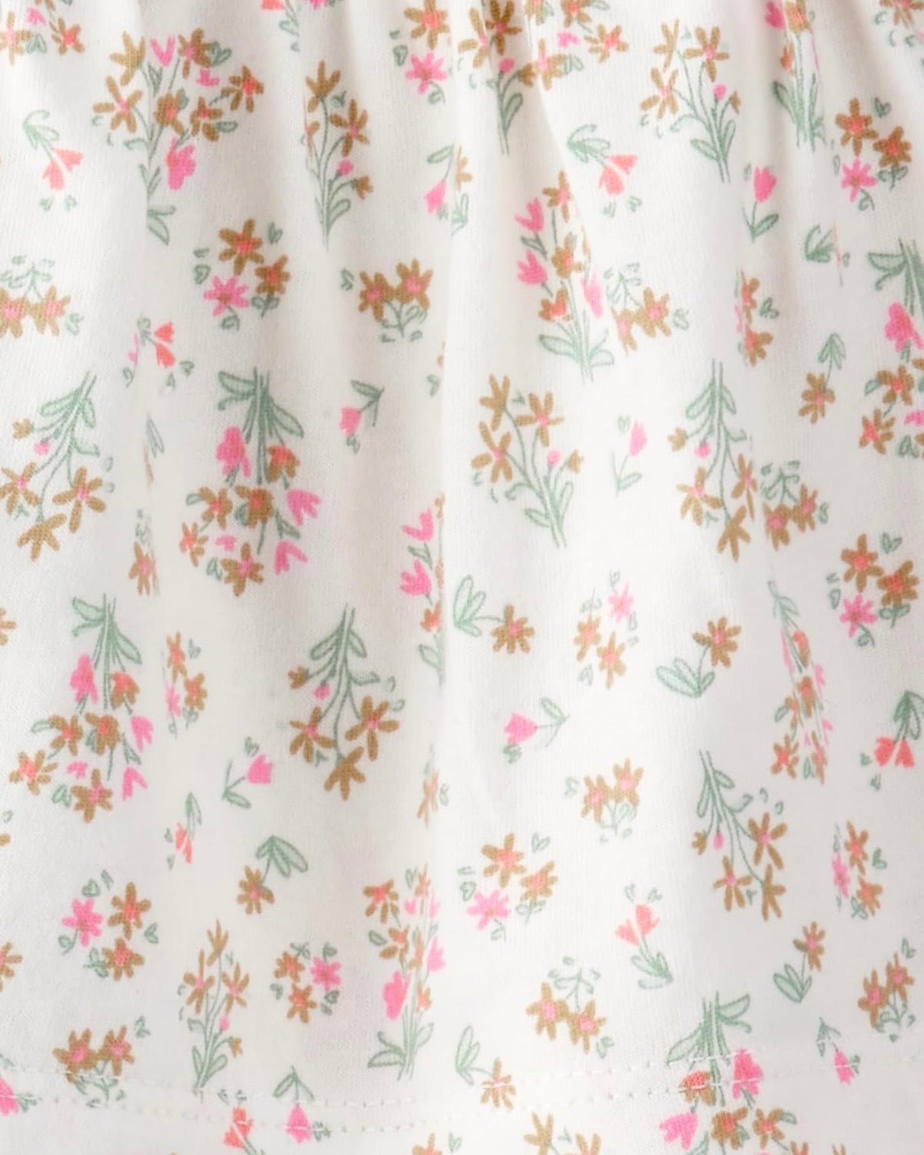 Conjunto Floral Verde Blusa + Short + Diadema Bebé Niña