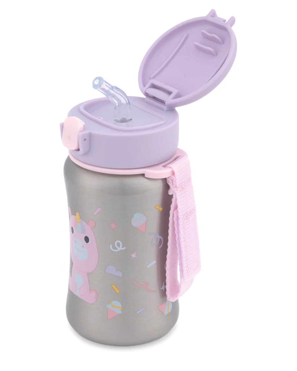 Botella con pajita de acero inoxidable Besties Squad
