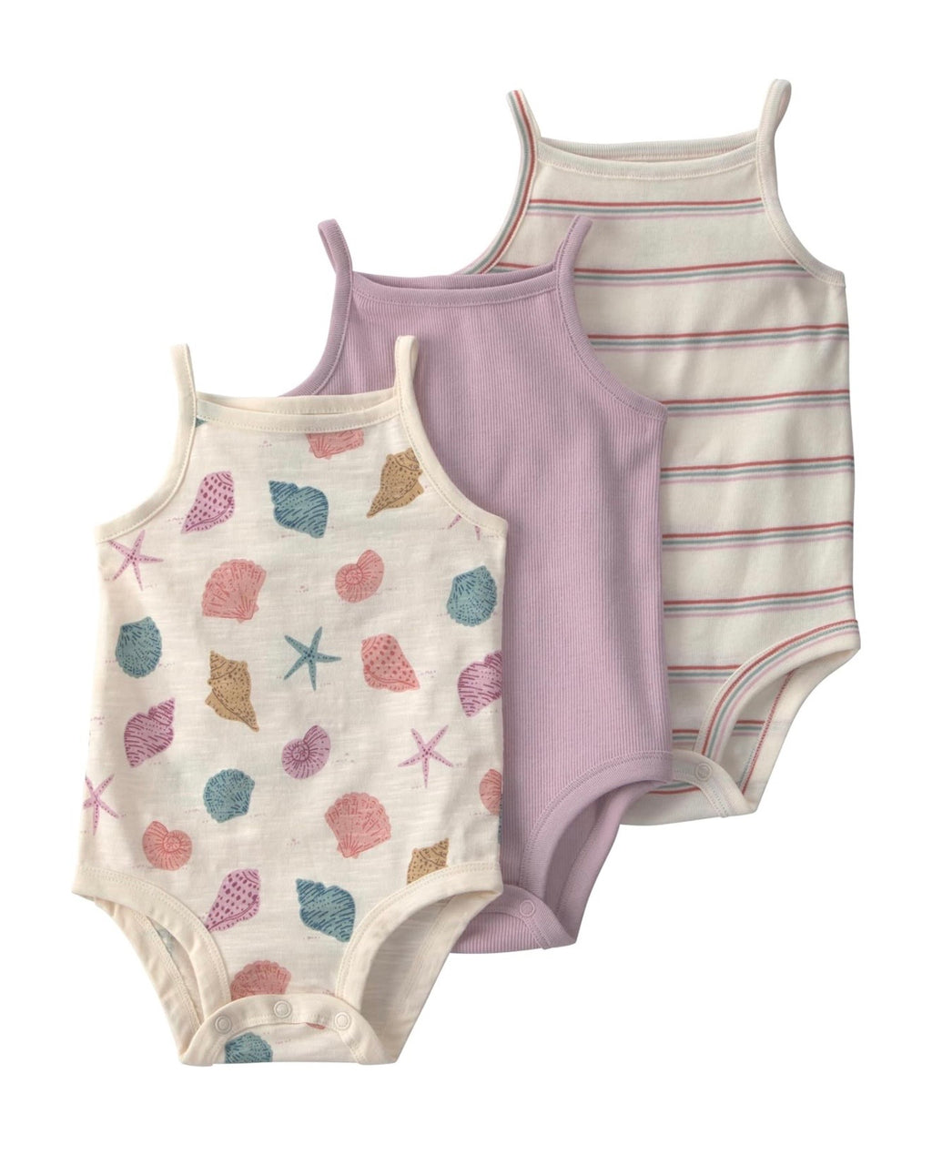 Pack de 3 Bodies Conchitas Bebé Niña