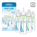 Dr. Brown’s Natural Flow 4 Biberones Anti-Colic Options 8 onzas, Tetina de Flujo Lento Nivel 1, 0m+