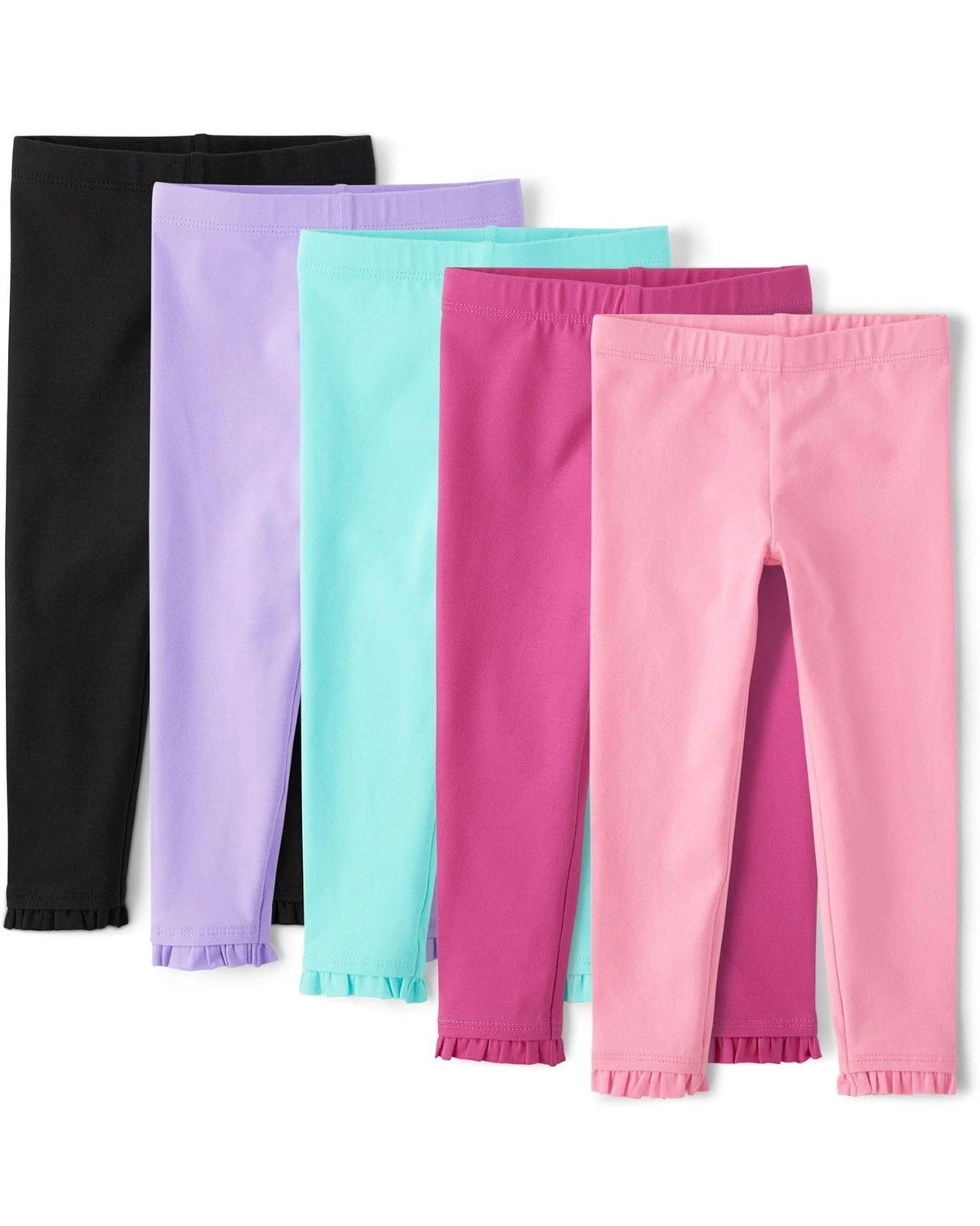 Pack de 5 Leggings Con Volantes - Multicolor