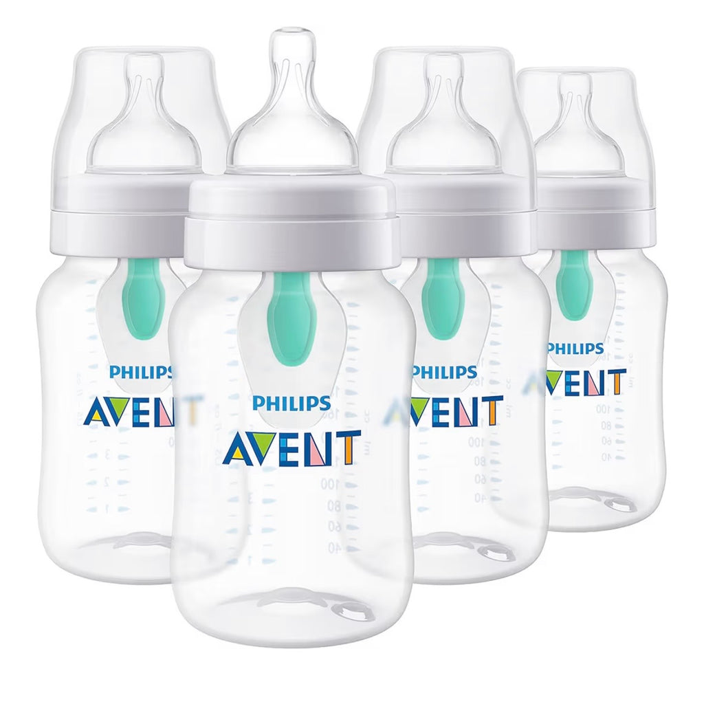 Philips Avent 4 Biberones Anticólicos AirFree 9oz Transparente