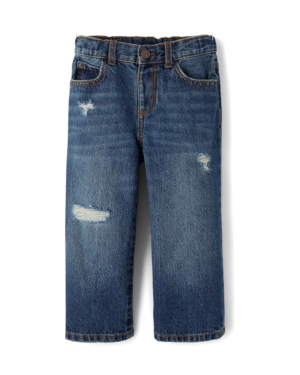 Jeans Vaqueros Holgados con Rotos - Azul