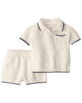 Conjunto Crema Camiseta + Short Bebé Niño