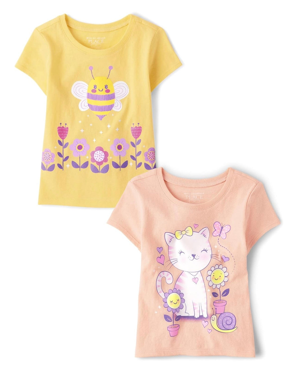 Pack de 2 Camisetas con Estampado de Animales