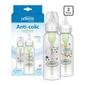 Dr. Brown’s 2 Biberones Anti-Colic Options 8 onzas, Tetina de Flujo Lento Nivel 1, 0m+