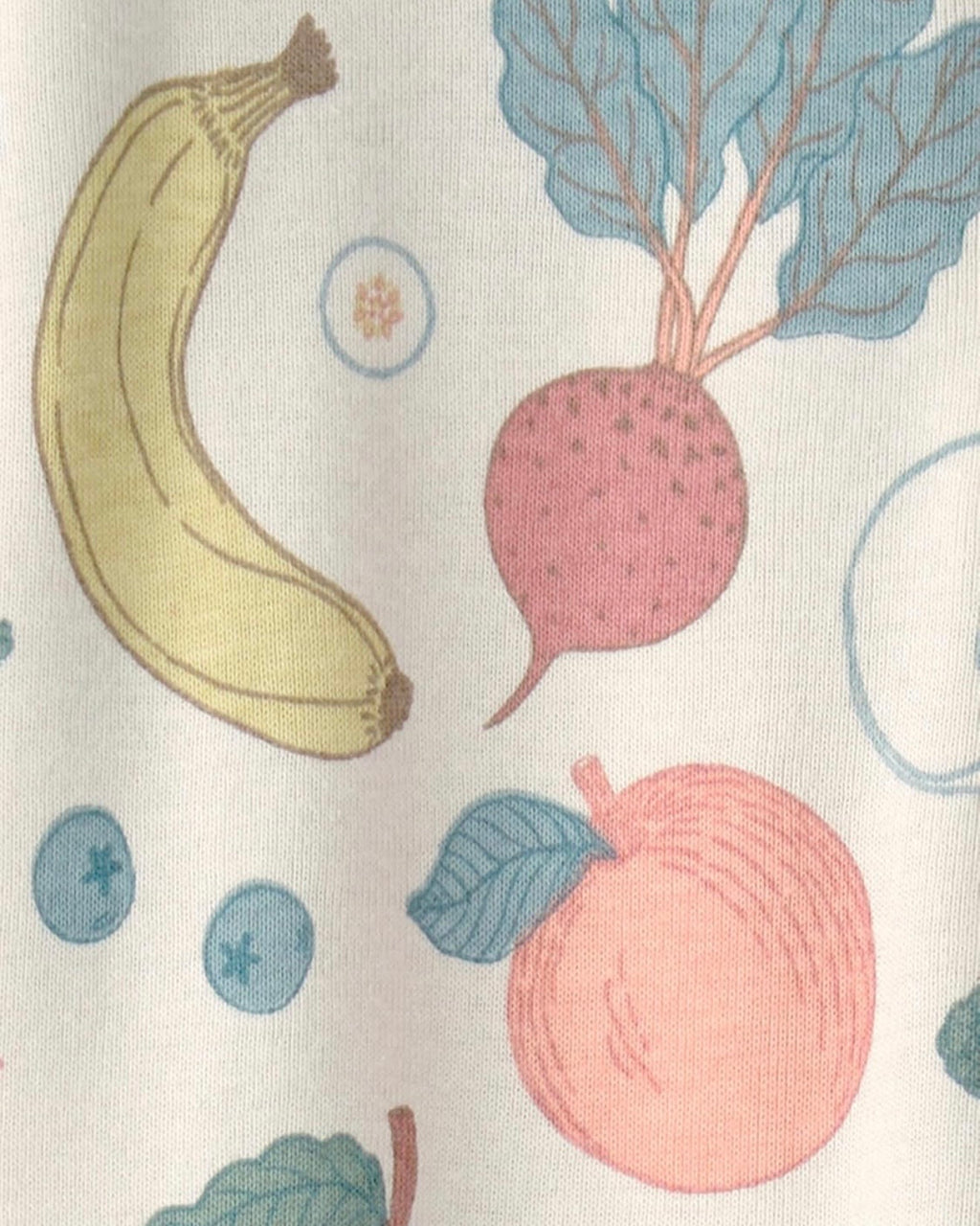 Pijama Suave con Estampado de Fruta Vegetal Bebé Unisex