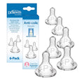 Dr. Brown’s Paquete de 6 Tetinas Natural Flow Cuello Estrecho de Flujo Prematuro, 0m+