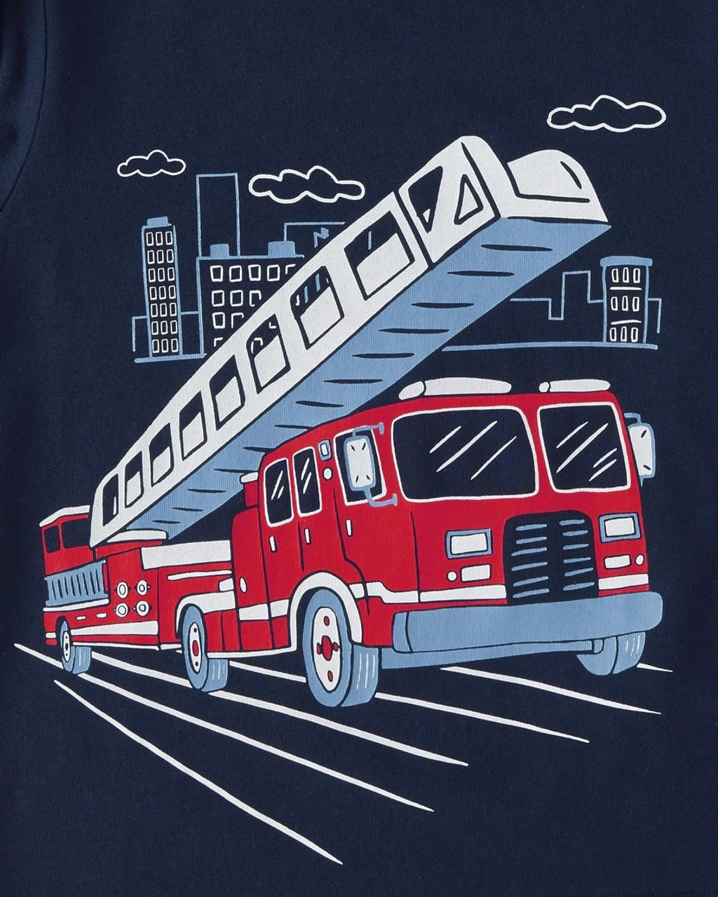 Pack de 2 Camisetas Manga Larga Estampado Fire Truck