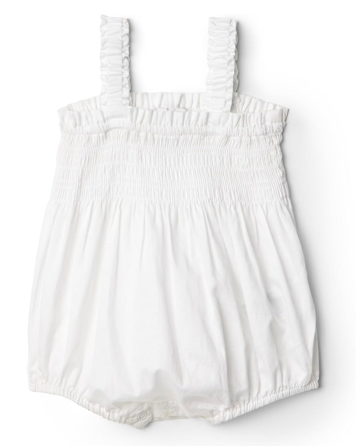 Mameluco sin mangas Blanco bebé niña