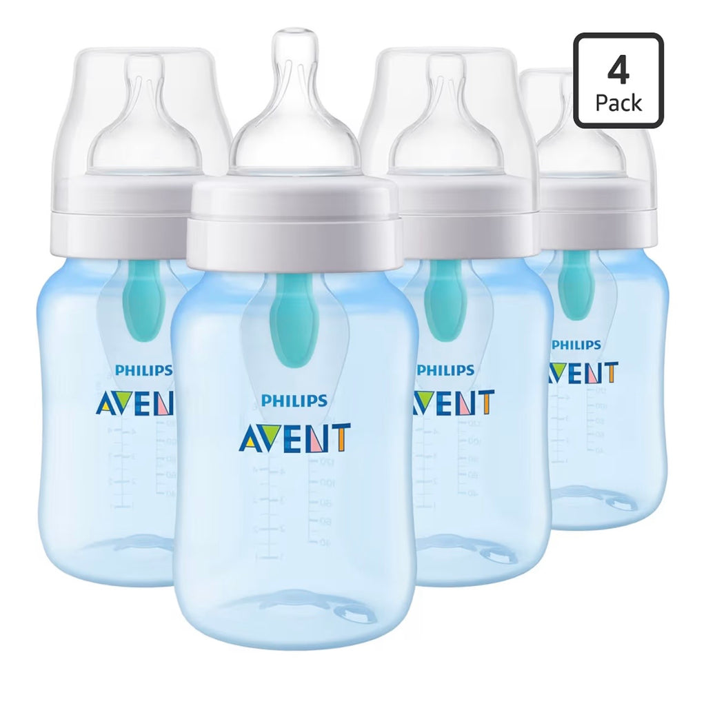 Philips Avent 4 Biberones Anticólicos AirFree 9oz Azul
