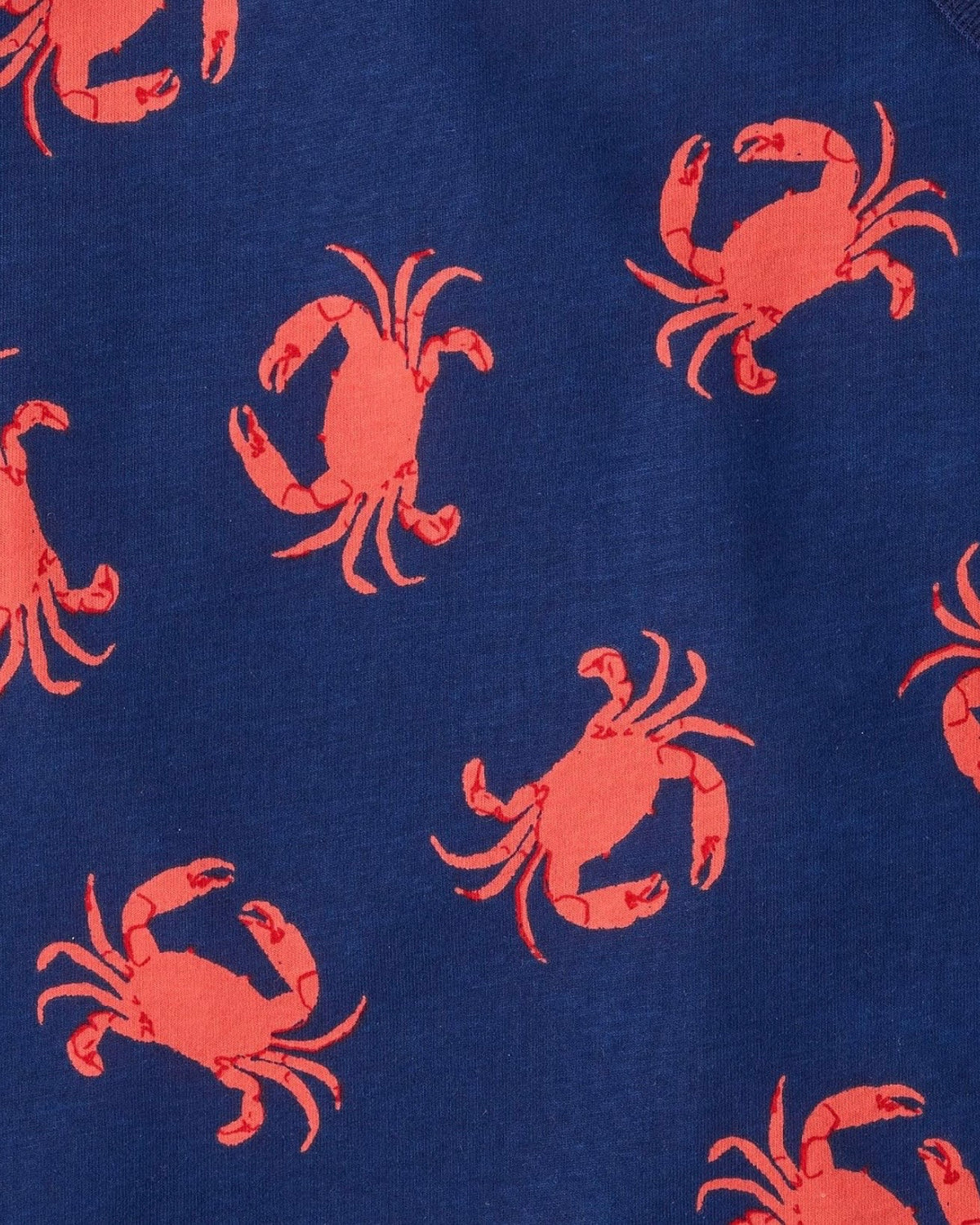 Pack de 3 Camisetas sin Mangas con Estampado de Cangrejo - Azul