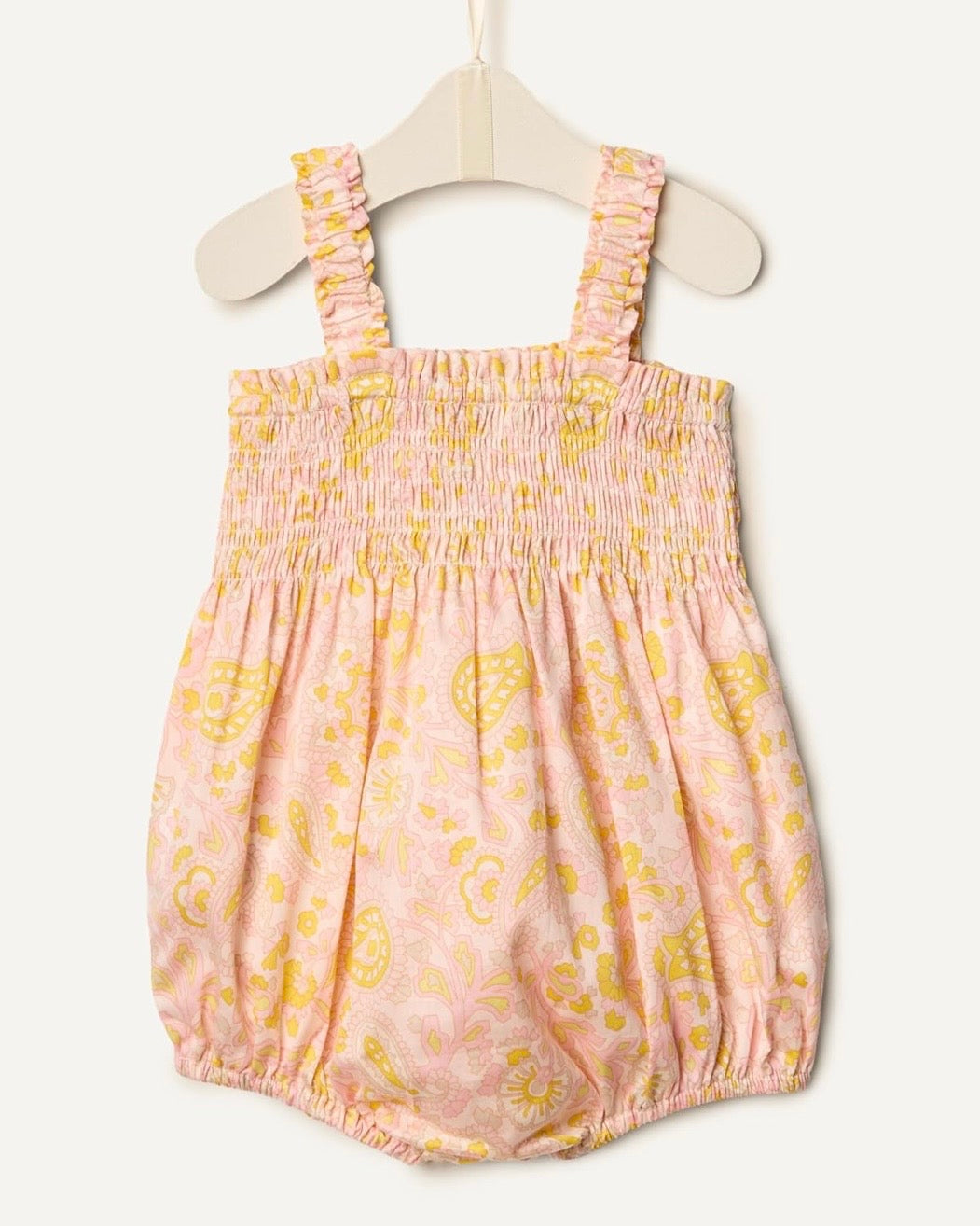 Mameluco sin mangas Shell Rosa bebé niña