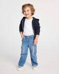 Jeans Vaqueros Cargo Holgados - Azul