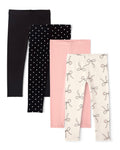 Pack de 4 Leggings Puntos/Lazos