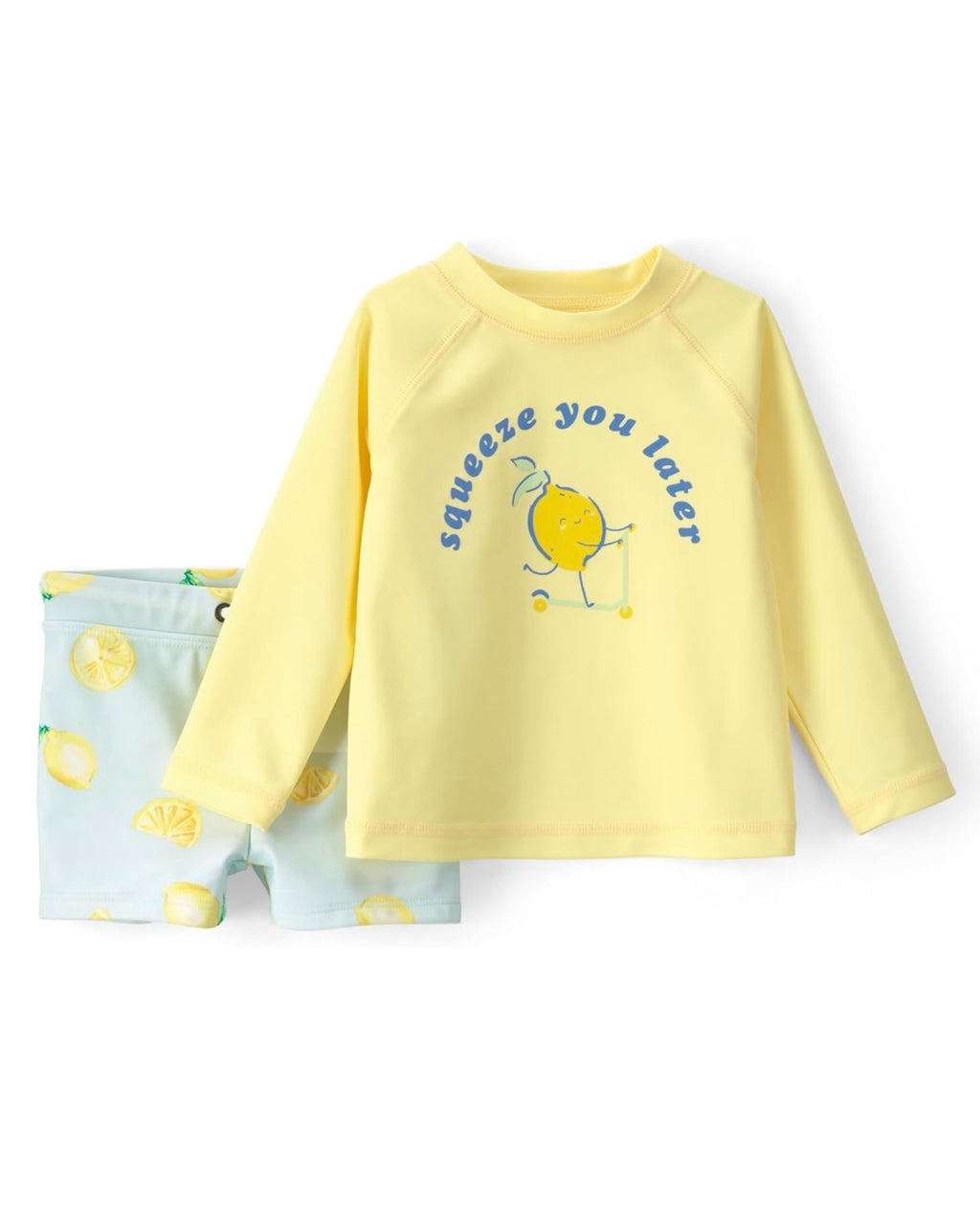 Traje de Baño Amarillo Limón Bebé Niño
