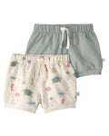 Pack x2 Shorts Mar/Verde Bebé Niña