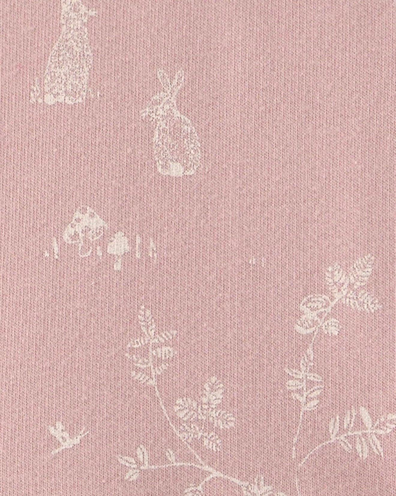 Vestido Manga Larga de Conejos Rosas Bebé Niña