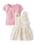 Conjunto 2 Piezas Camiseta + Jardinera Floral