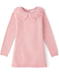 Vestido de Suéter Festoneado Niña