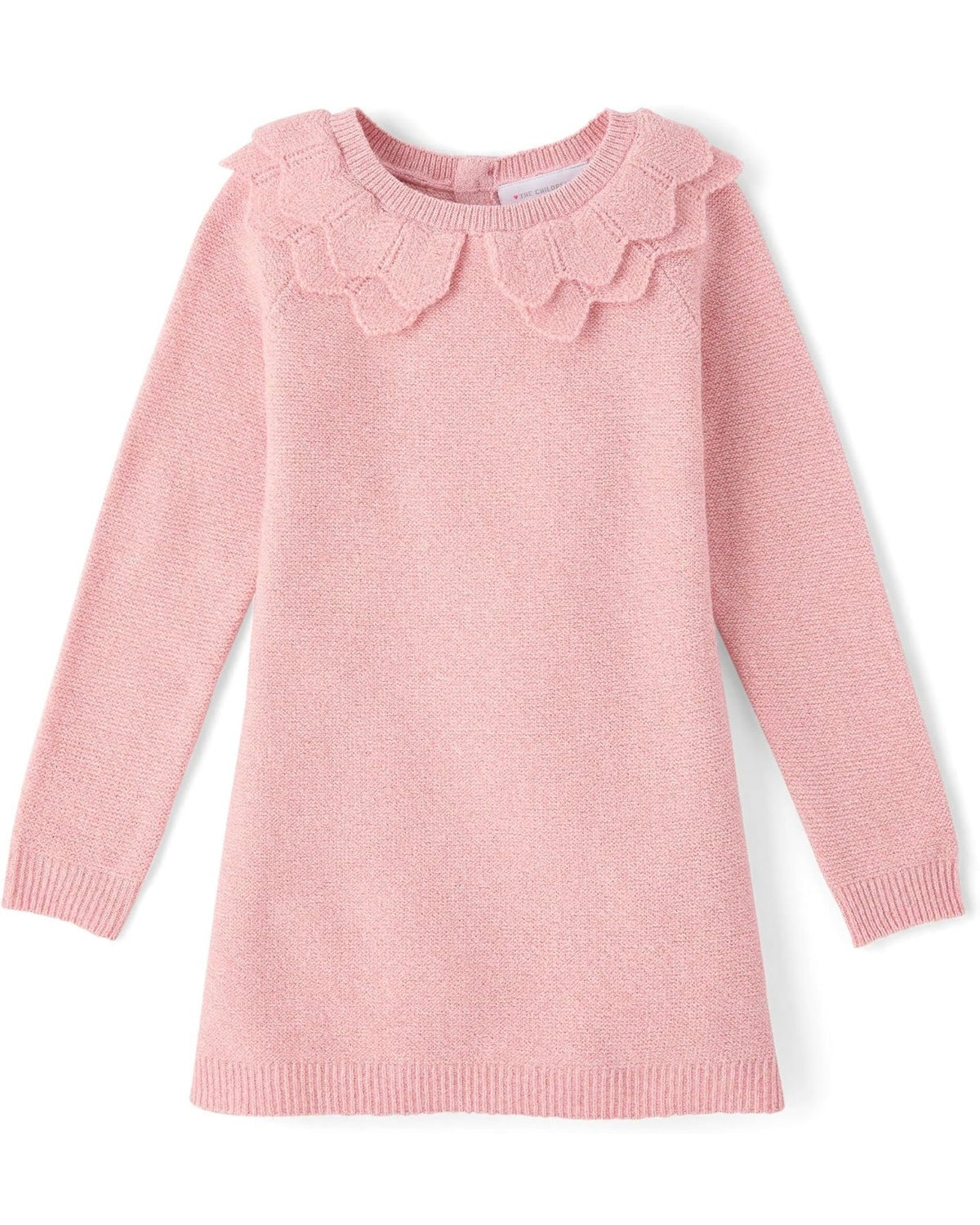 Vestido de Suéter Festoneado Niña