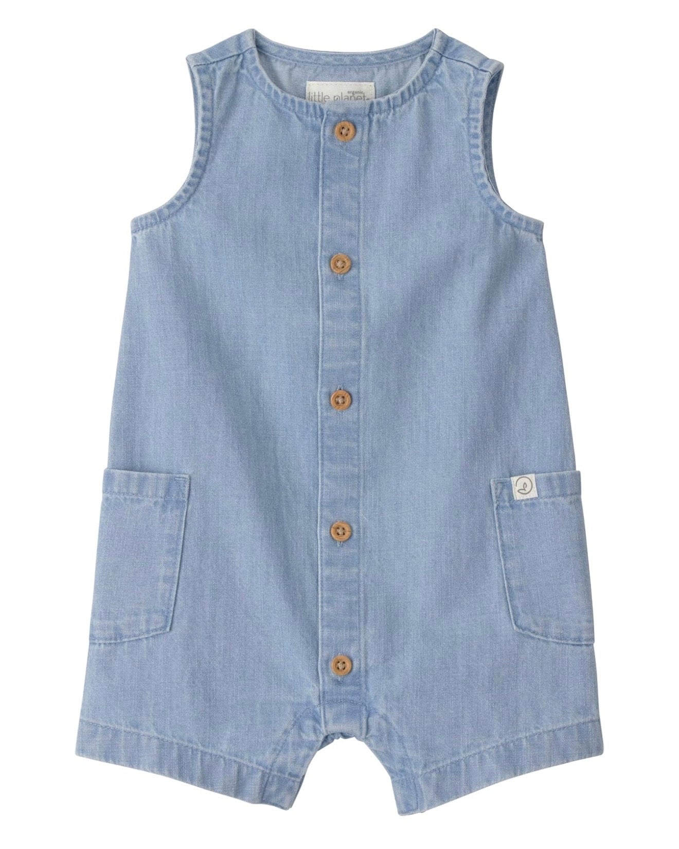 Romper Azul Chambray Bebé Unisex