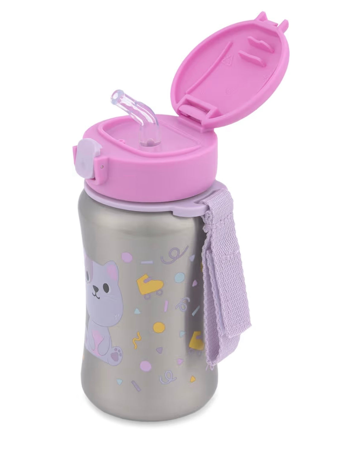 Botella con pajita de acero inoxidable Besties Squad