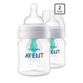Philips Avent 2 Biberones Anticólicos AirFree 4oz Transparente