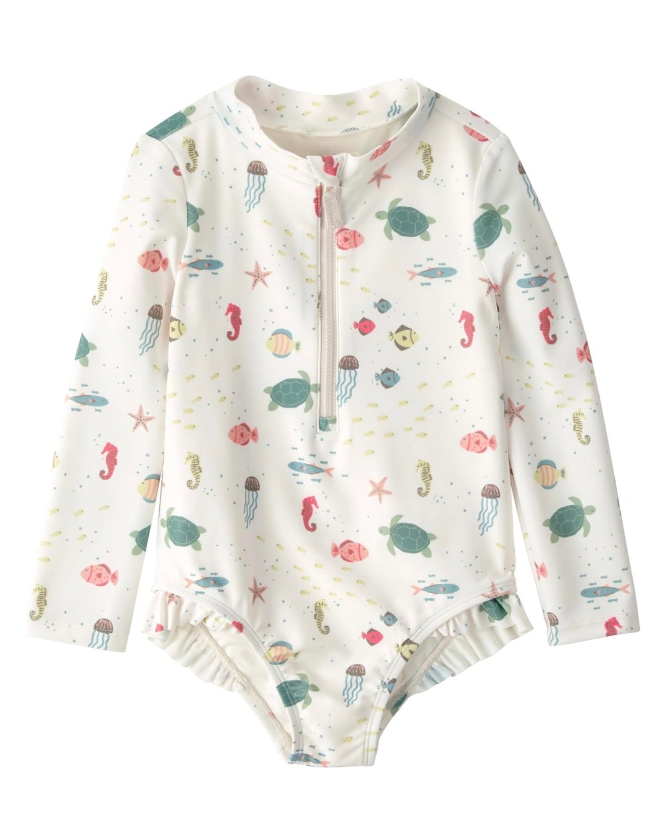 Traje de Baño Cream Sea Life Bebé Niña