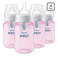 Philips Avent 4 Biberones Anticólicos AirFree 9oz Rosa