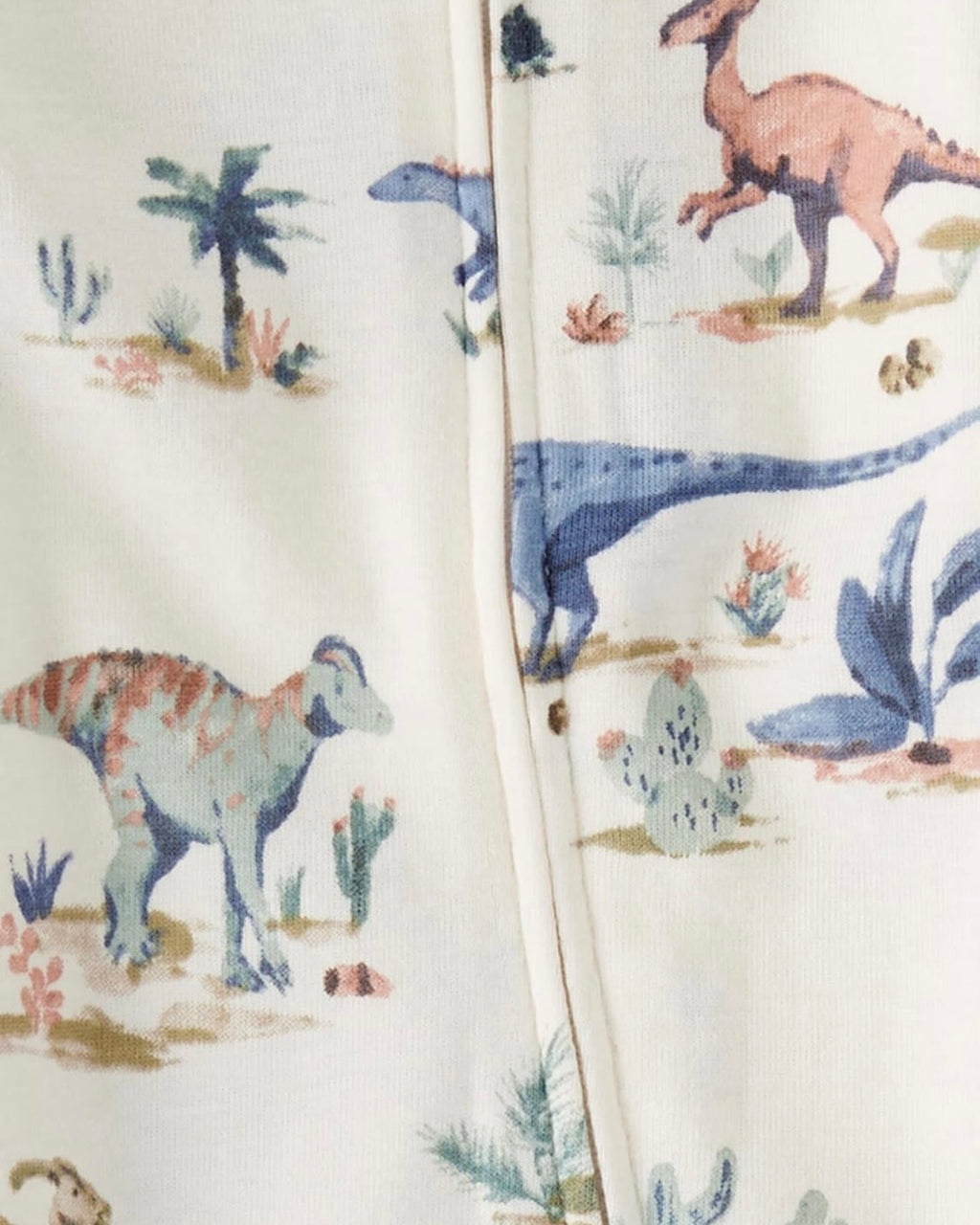 Pijama Suave con Estampado Prehistórico Beige Bebé Niño