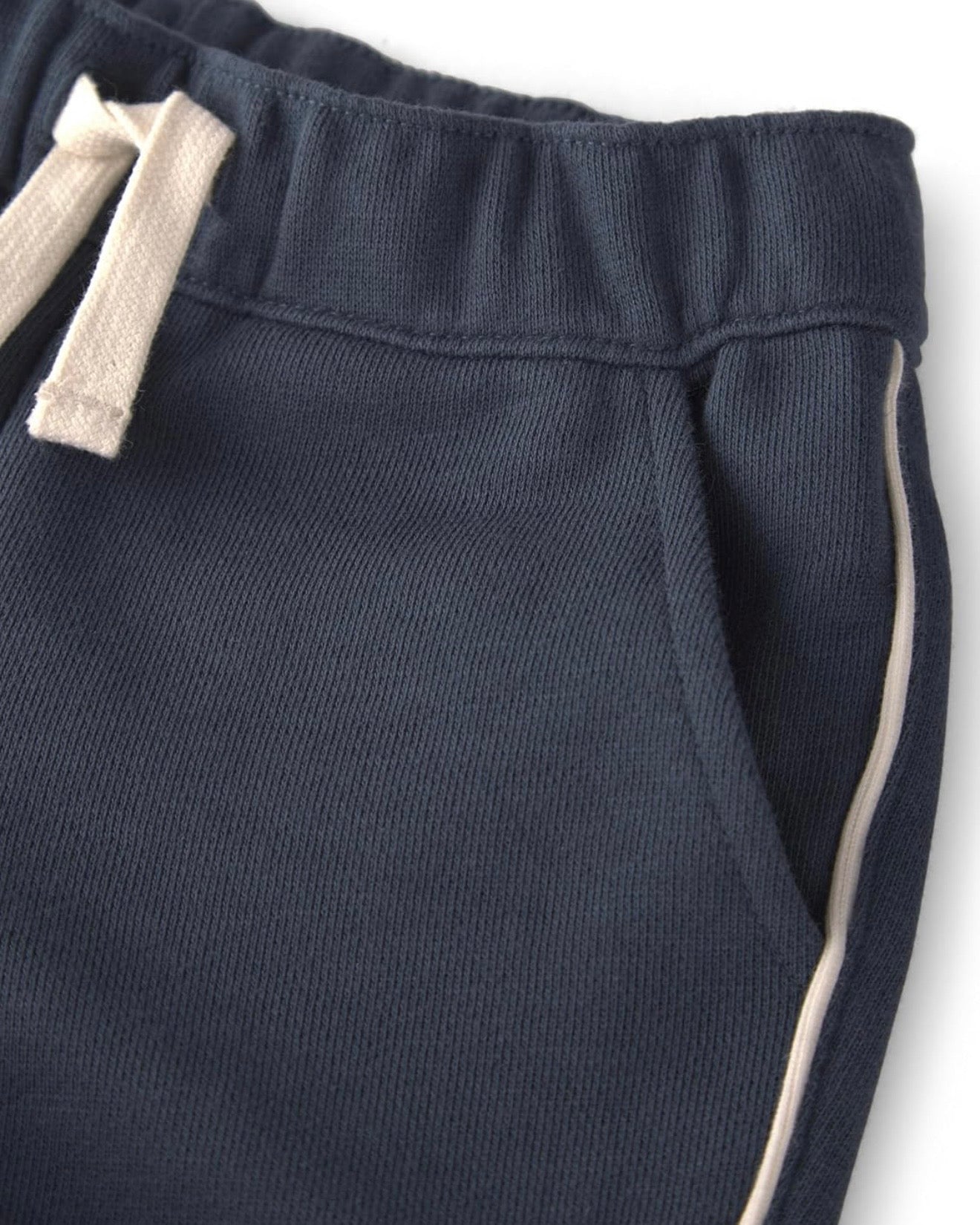 Conjunto Azul Navy de Felpa Francesa Sudadera + Short Bebé Niño