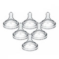 Dr. Brown’s Paquete de 6 Tetinas Natural Flow Cuello Ancho de Flujo Nivel 4, 9m+