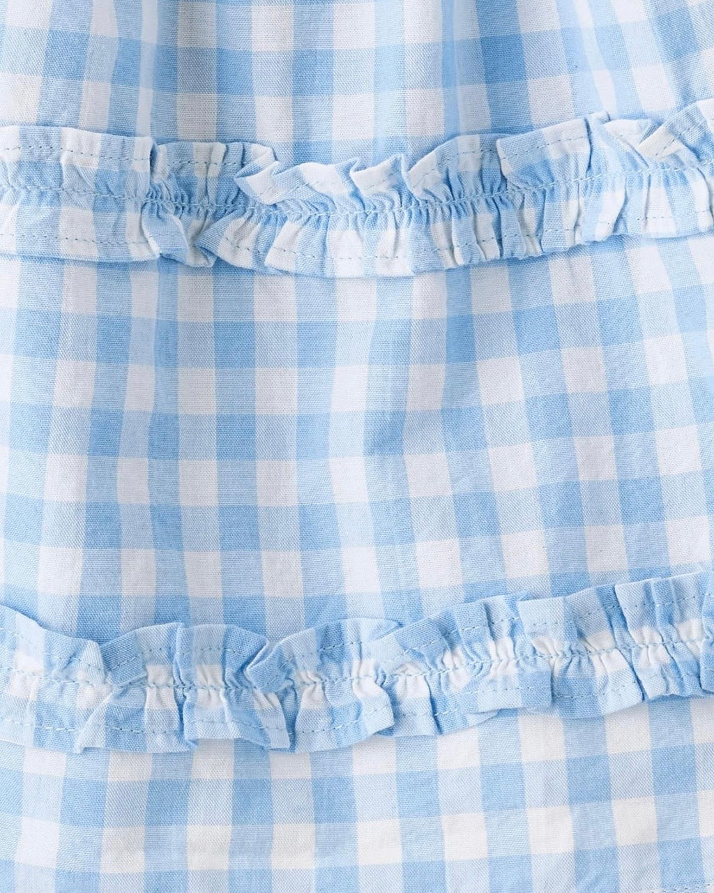 Vestido de Popelina a Cuadros Azul