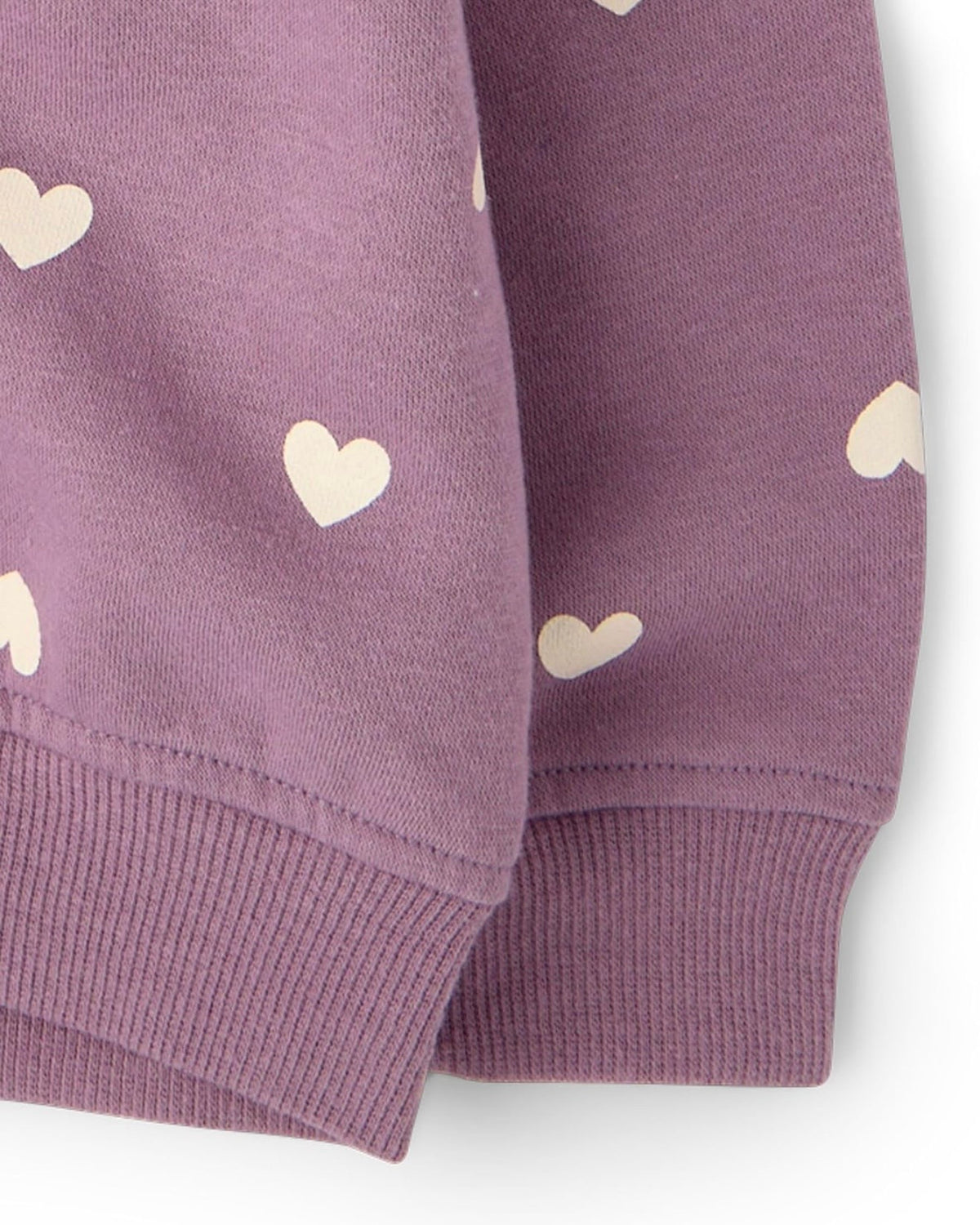 Chaqueta de Felpa con Capucha Premium Estampada - Heart Pansey