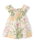 Vestido Fruncido Escalonado - Tropical