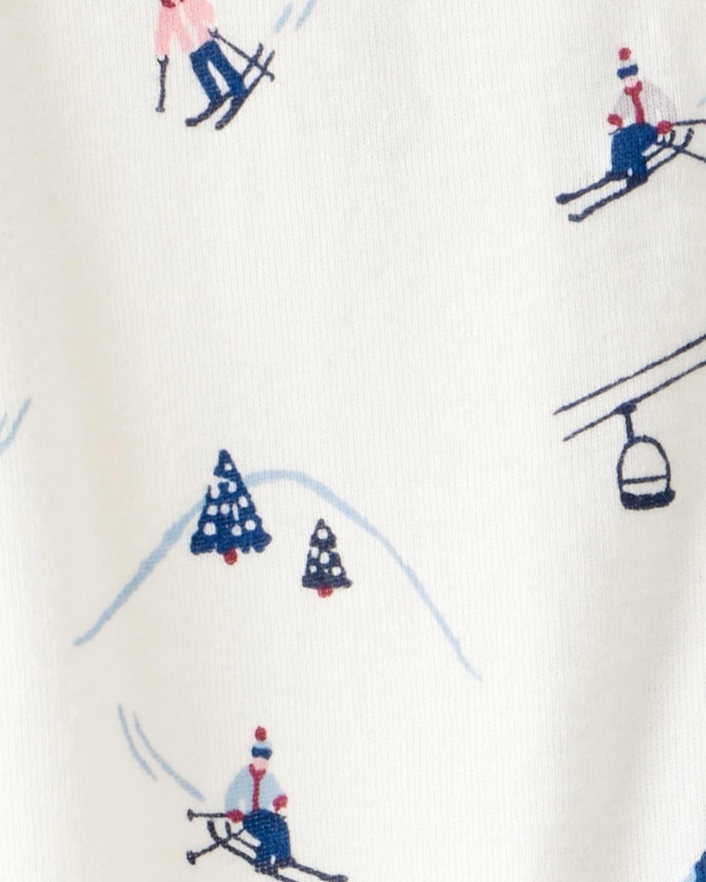 Pijama Suave con Estampado de Pistas Nevadas Bebé Unisex