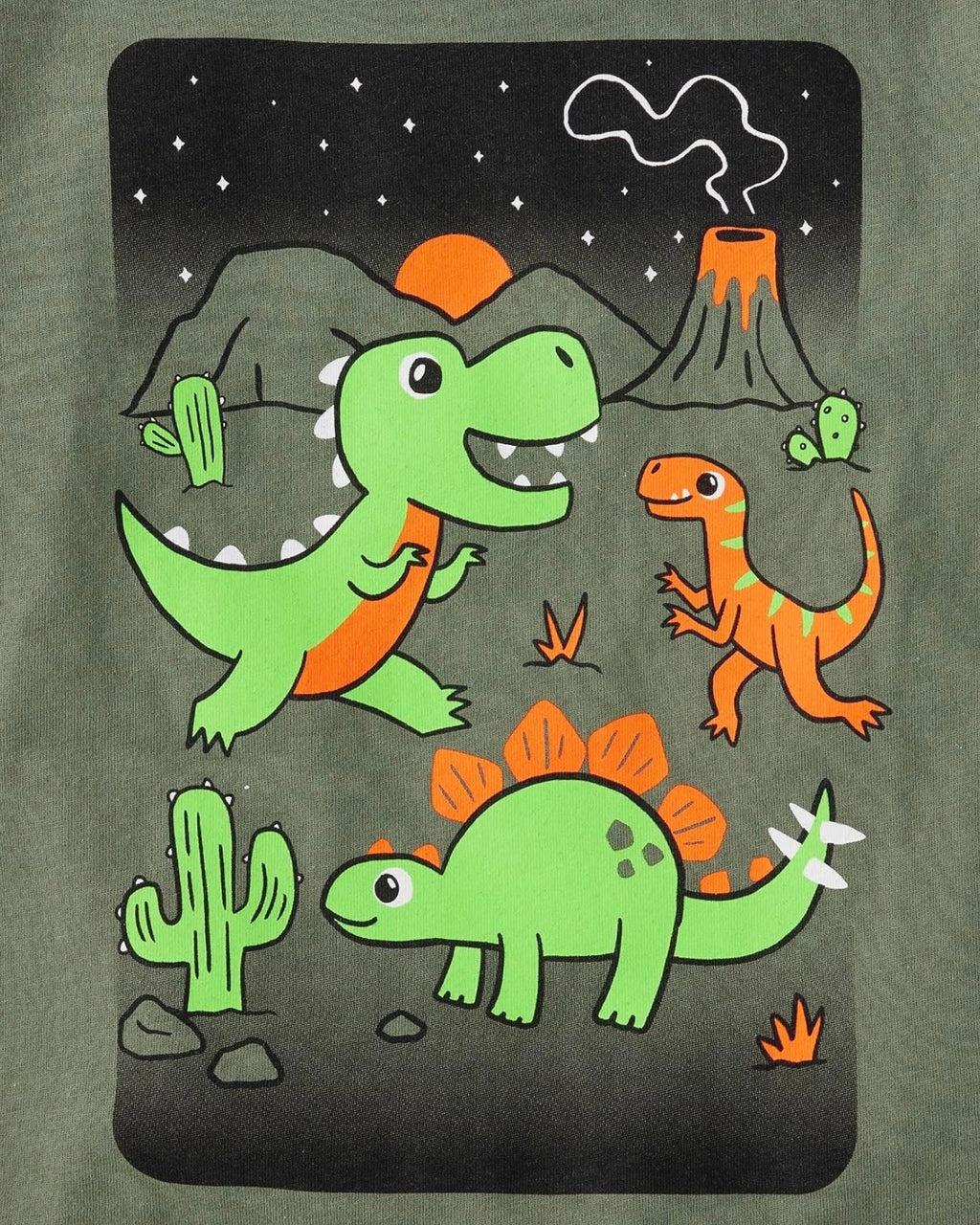 Pack de 3 Camisetas con Estampado de Dinosaurios